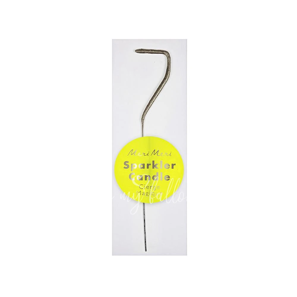 Silver Sparkler 7 Mini Candle
