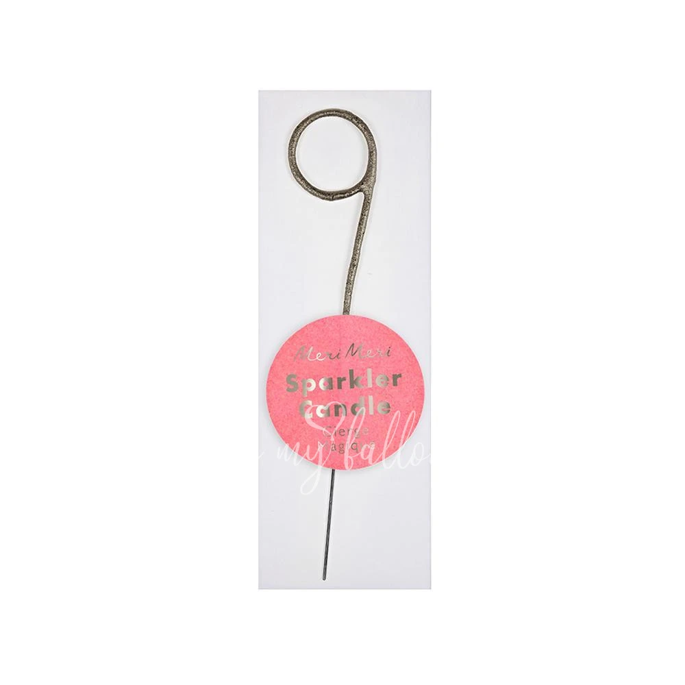 Silver Sparkler 9 Mini Candle