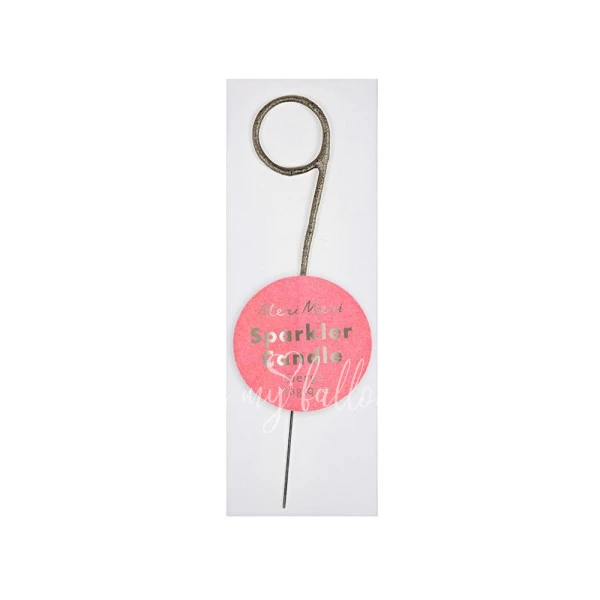 Silver Sparkler 9 Mini Candle
