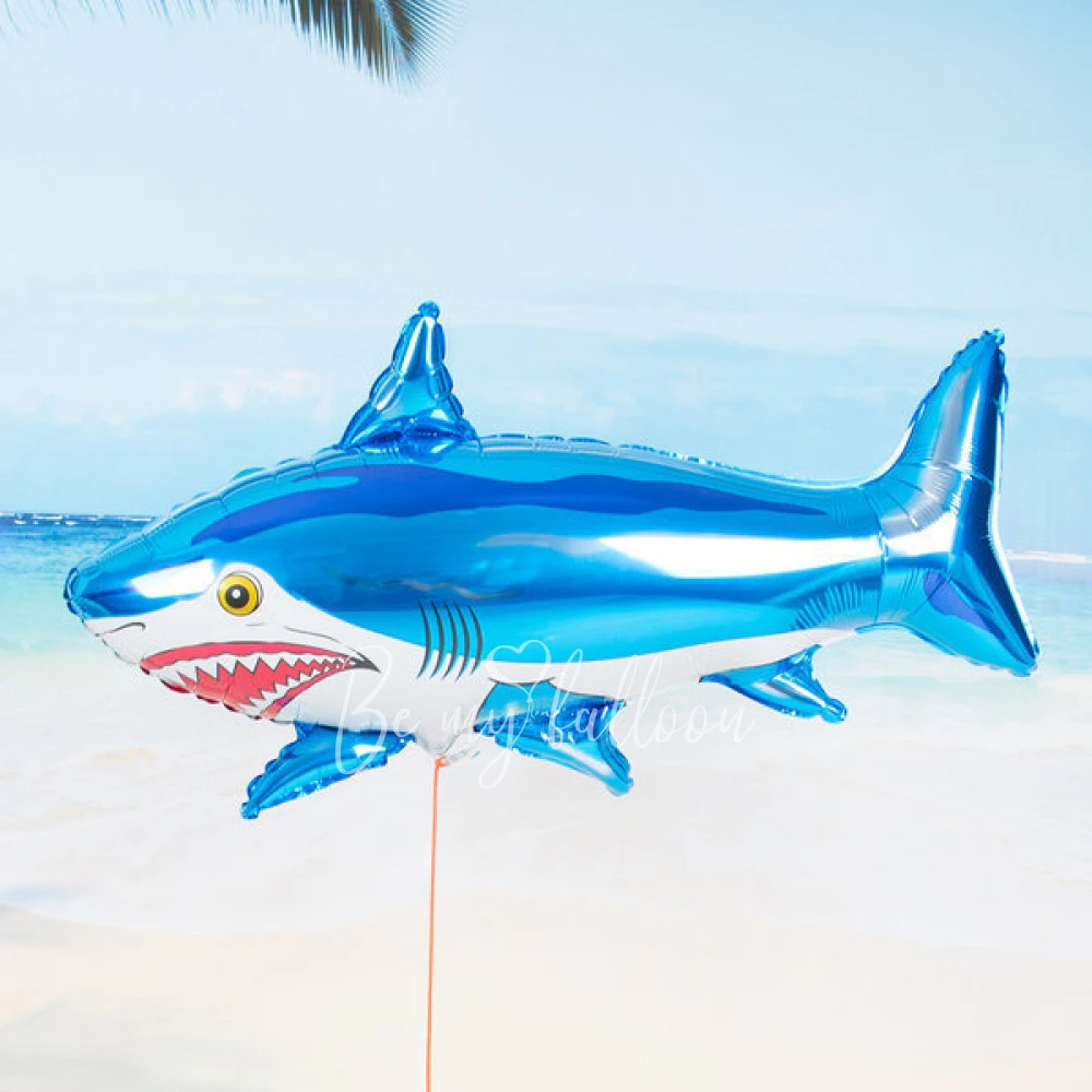 Foil balloon - Blue Shark