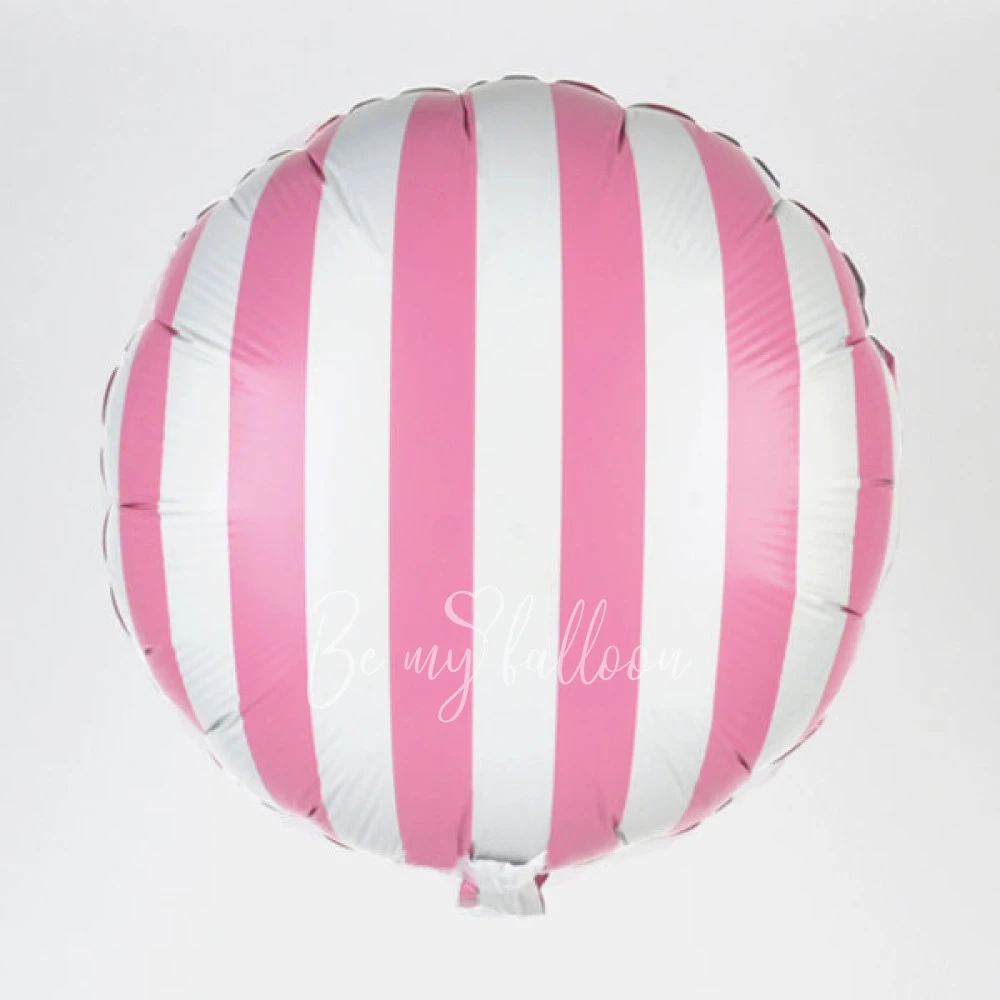 Foil balloon - Hot pink stripes