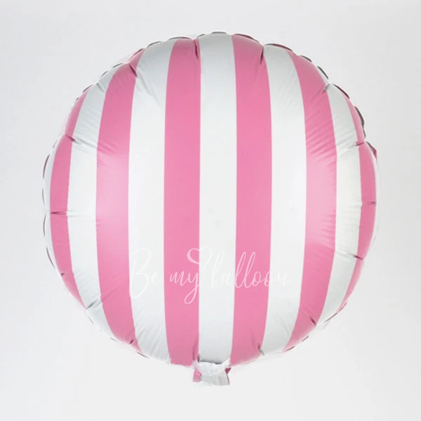 Foil balloon - Hot pink stripes