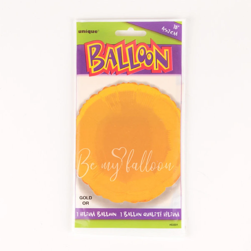 Gold foil balloon