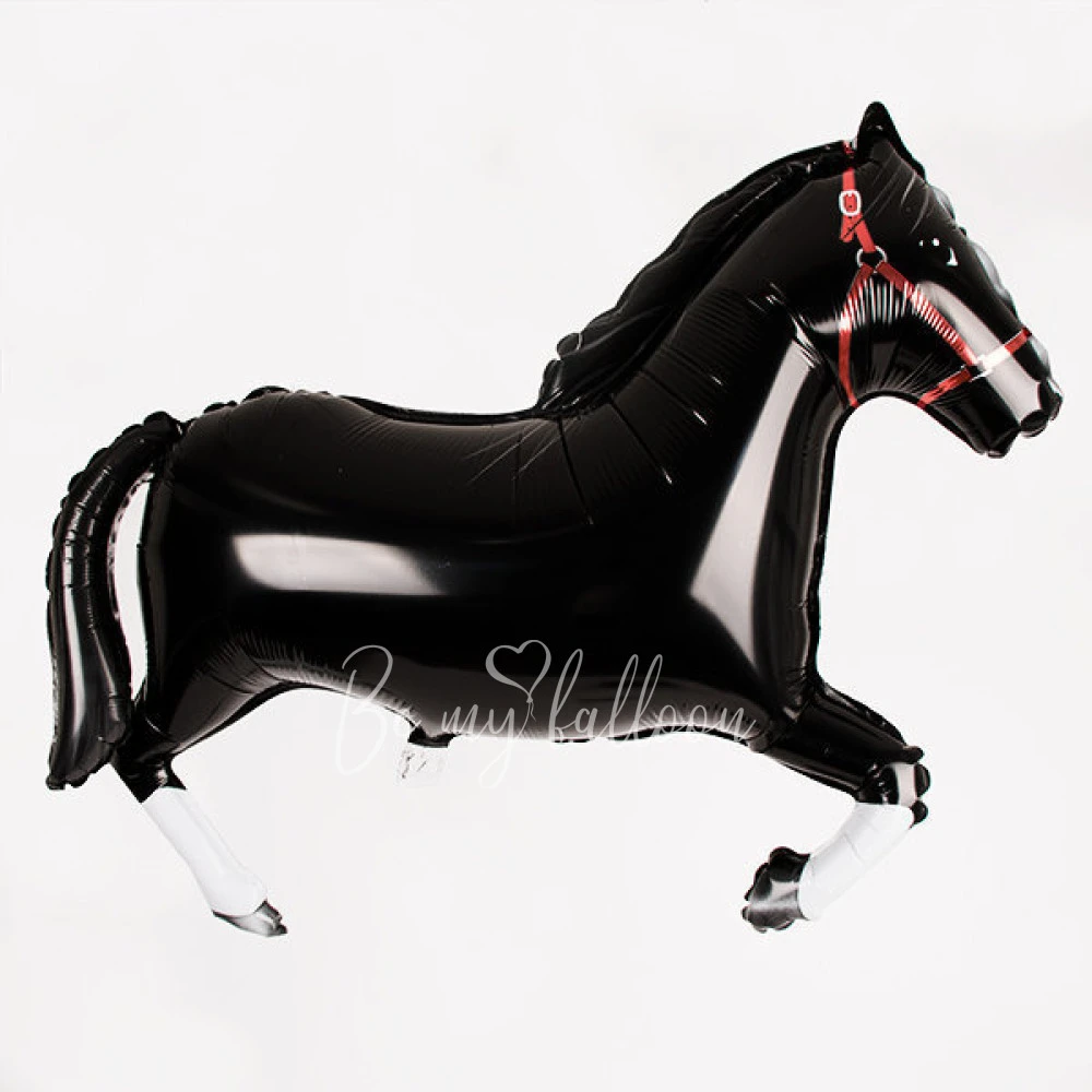 Foil balloon - Black horse