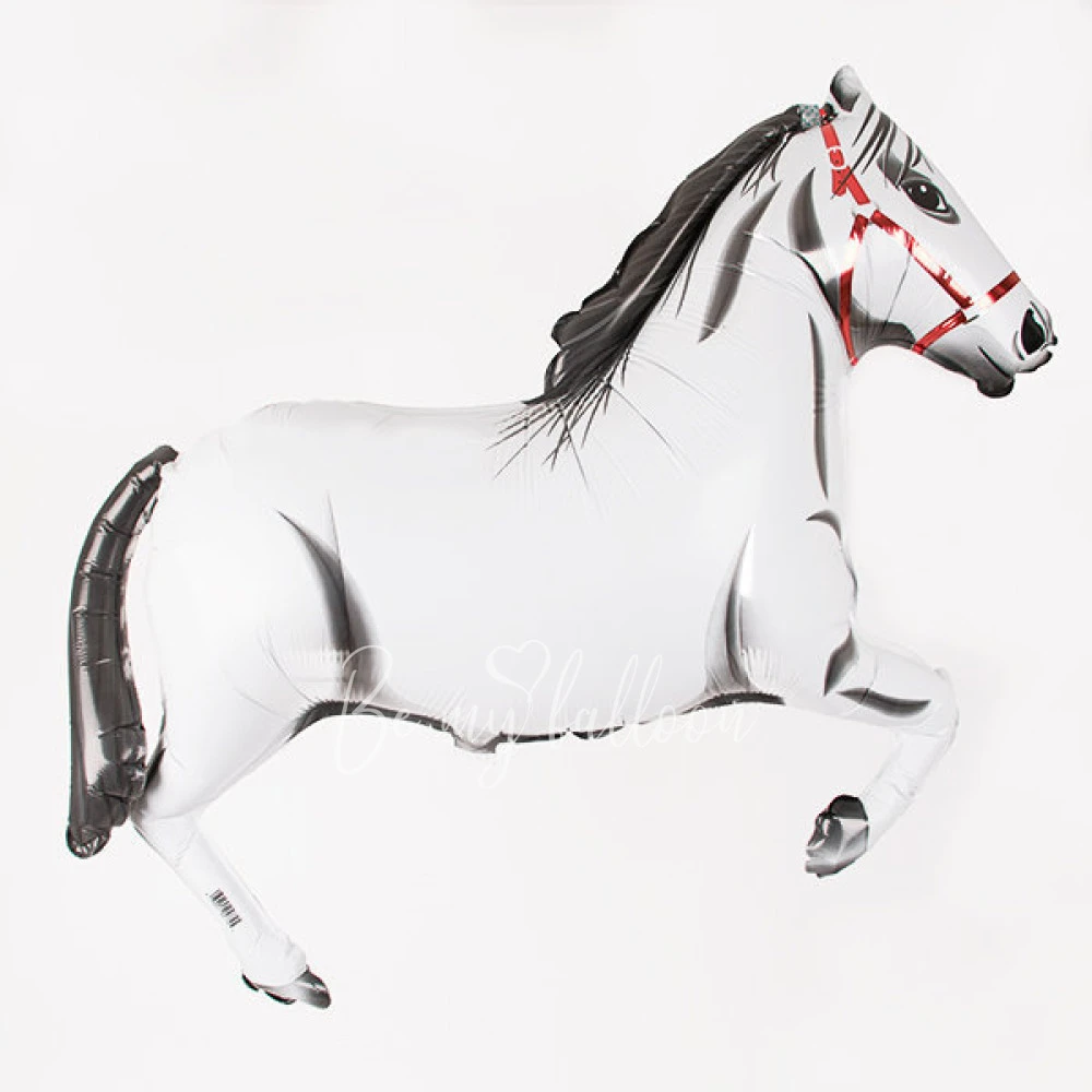 Foil balloon - White horse