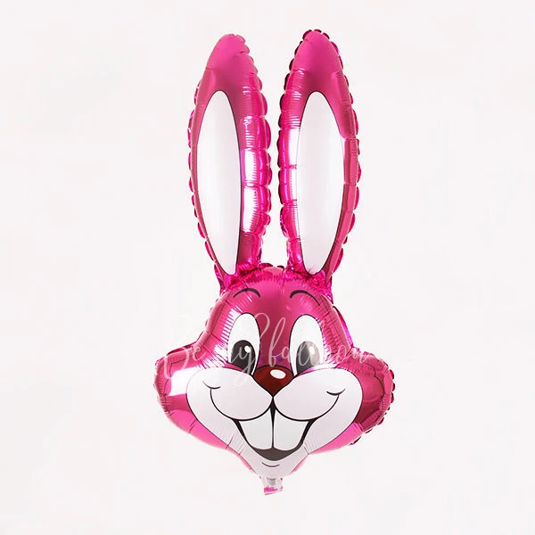 Foil balloon - Fuchsia rabbit