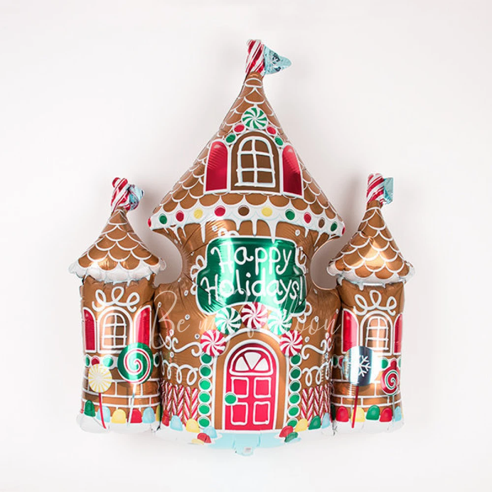 foil balloon - gingerbread house