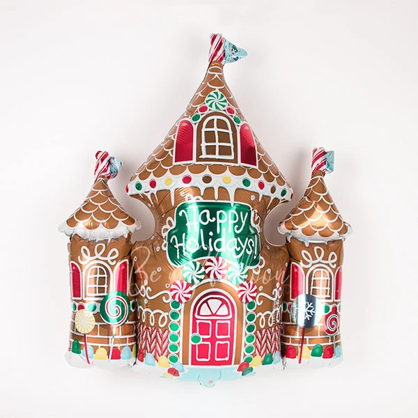 foil balloon - gingerbread house