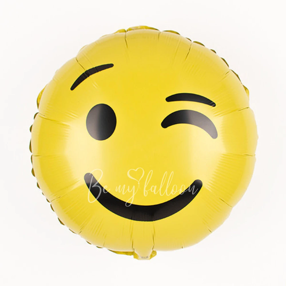 Foil balloon - Wink Emoji