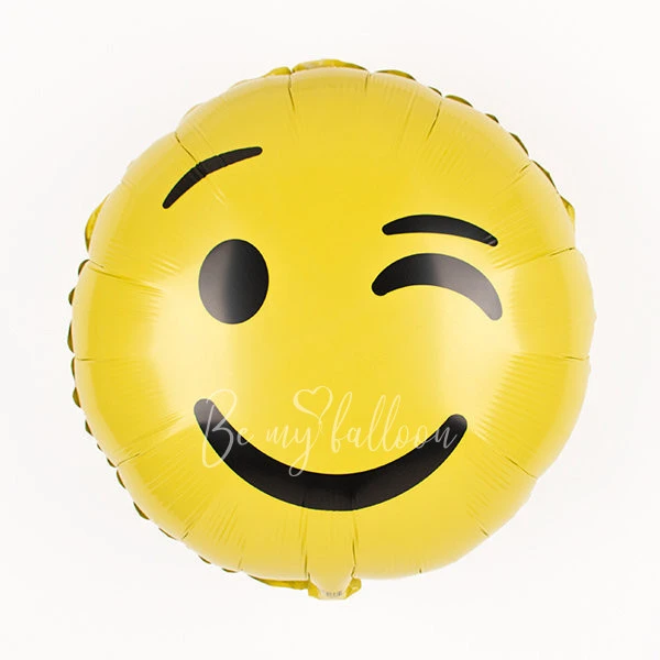 Foil balloon - Wink Emoji