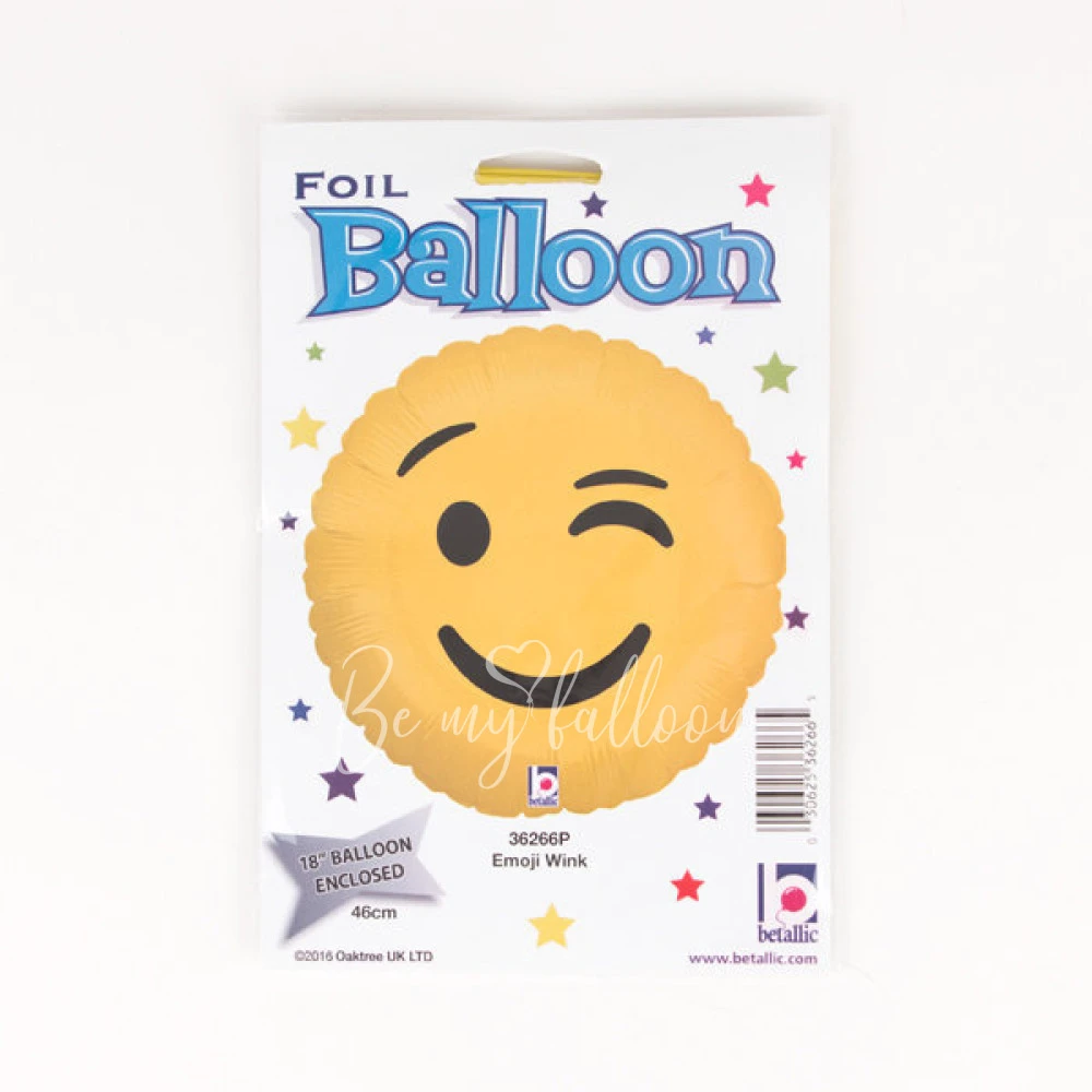 Foil balloon - Wink Emoji