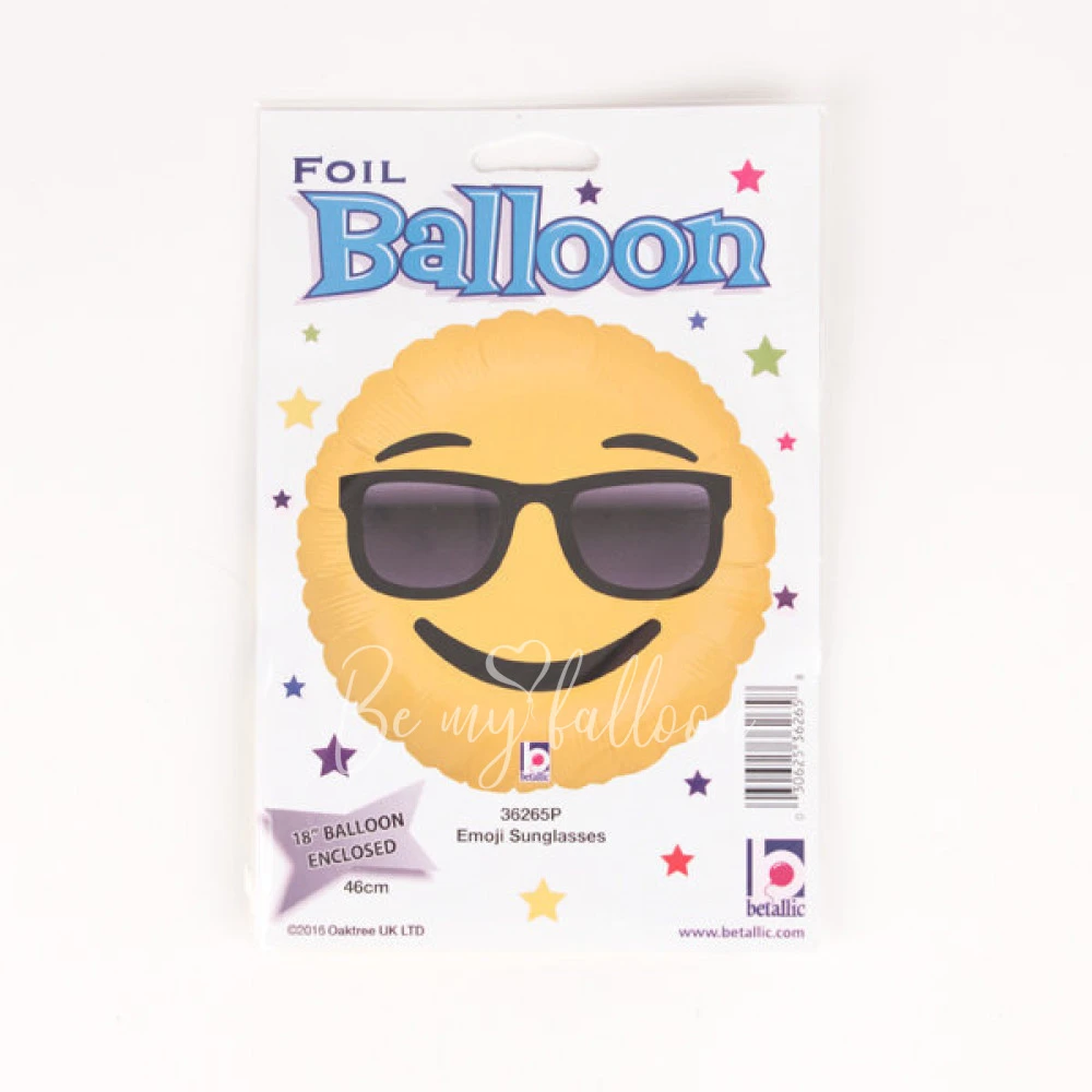 Foil balloon - Emoji sunglasses