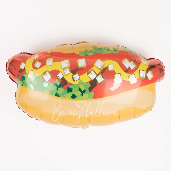 Hot dog foil balloon