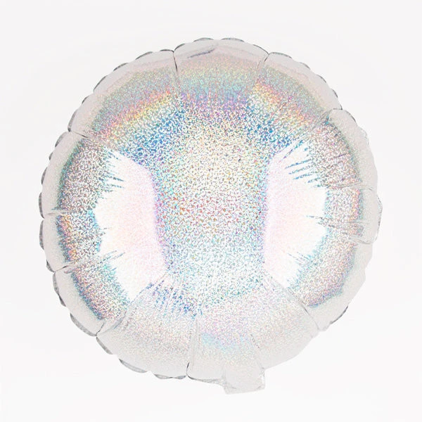 Foil balloon - Silver holographic