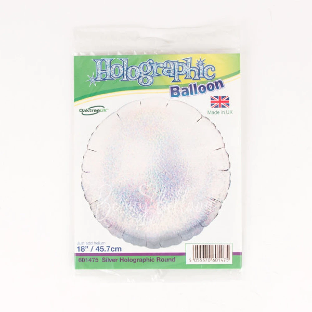 Foil balloon - Silver holographic