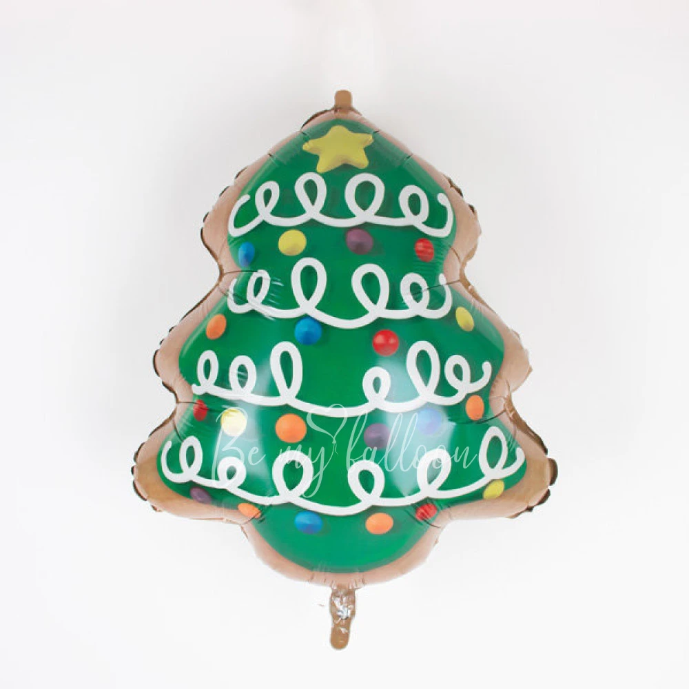 Foil balloon - Christmas tree cookie