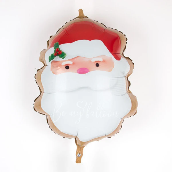 Santa cookie foil balloon