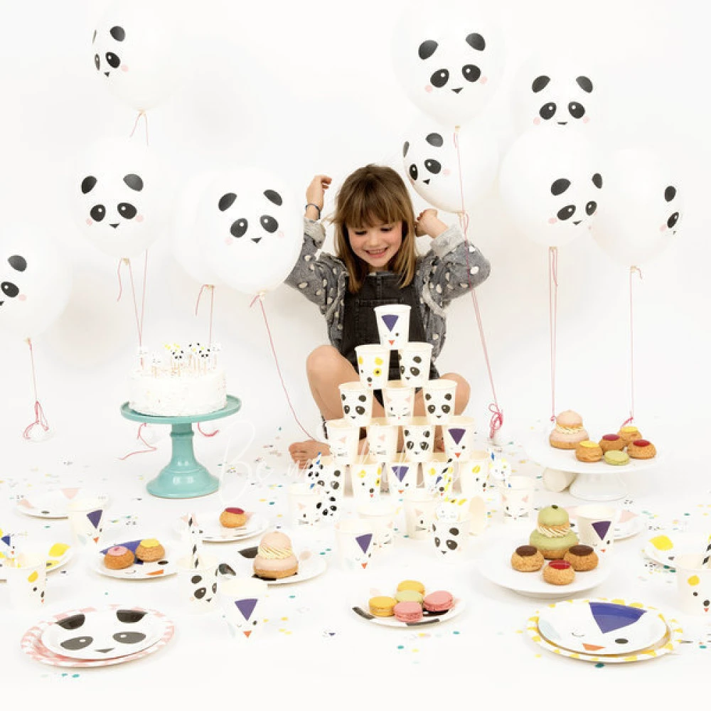 5 printed ballons - Mini animals