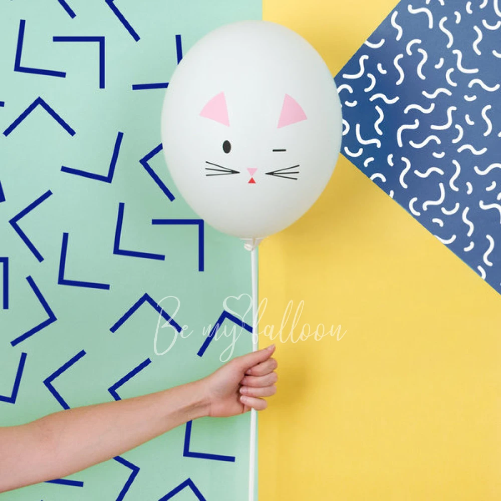5 printed ballons - Mini animals