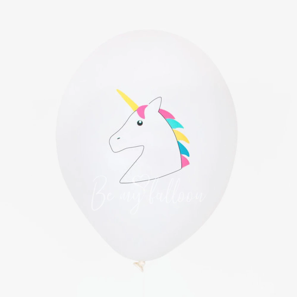 5 tattooed balloons - Unicorn