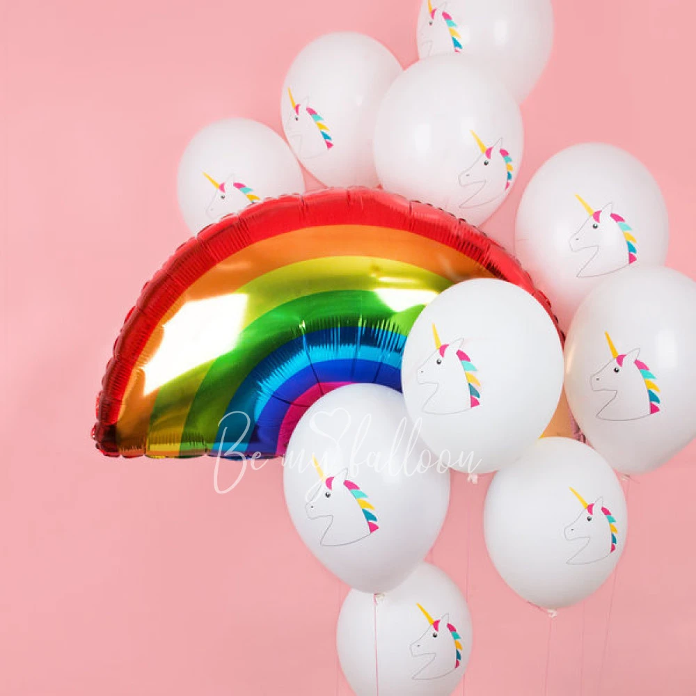 5 tattooed balloons - Unicorn