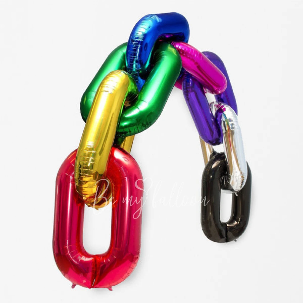 Small deco link foil balloon