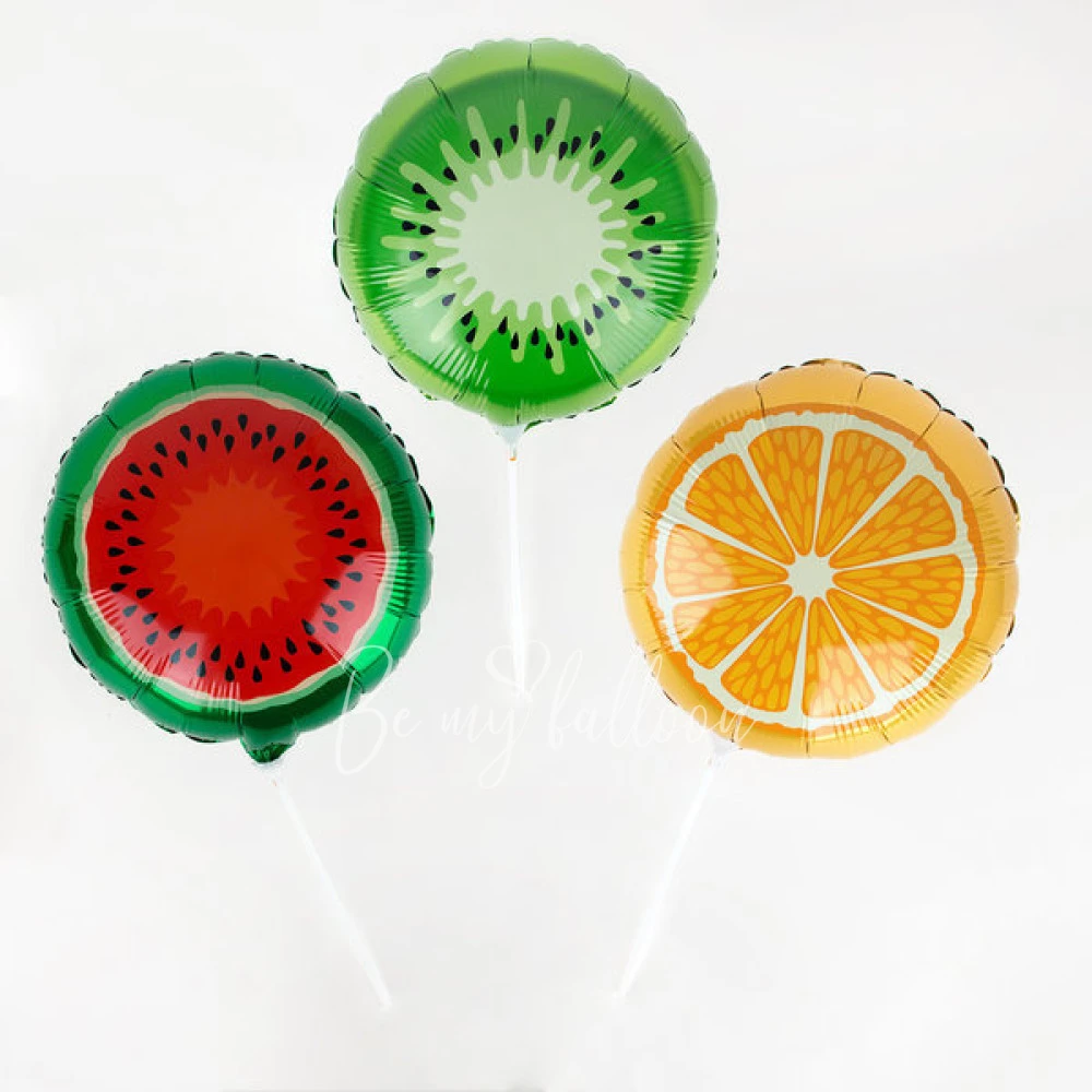 3 foil balloons - Fruit