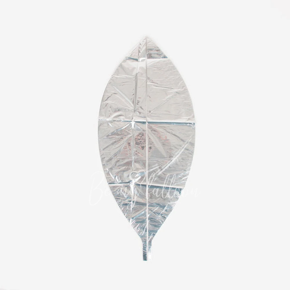 Bicolour foil balloon - Clear and silver