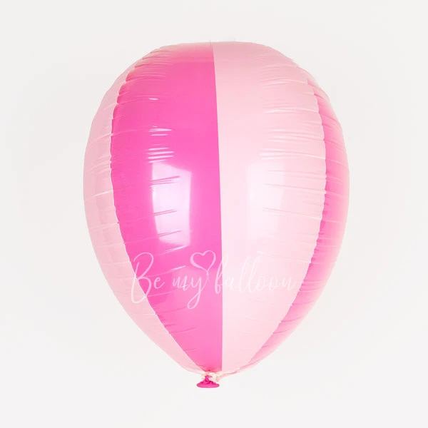 Bicolour balloon - White and pink
