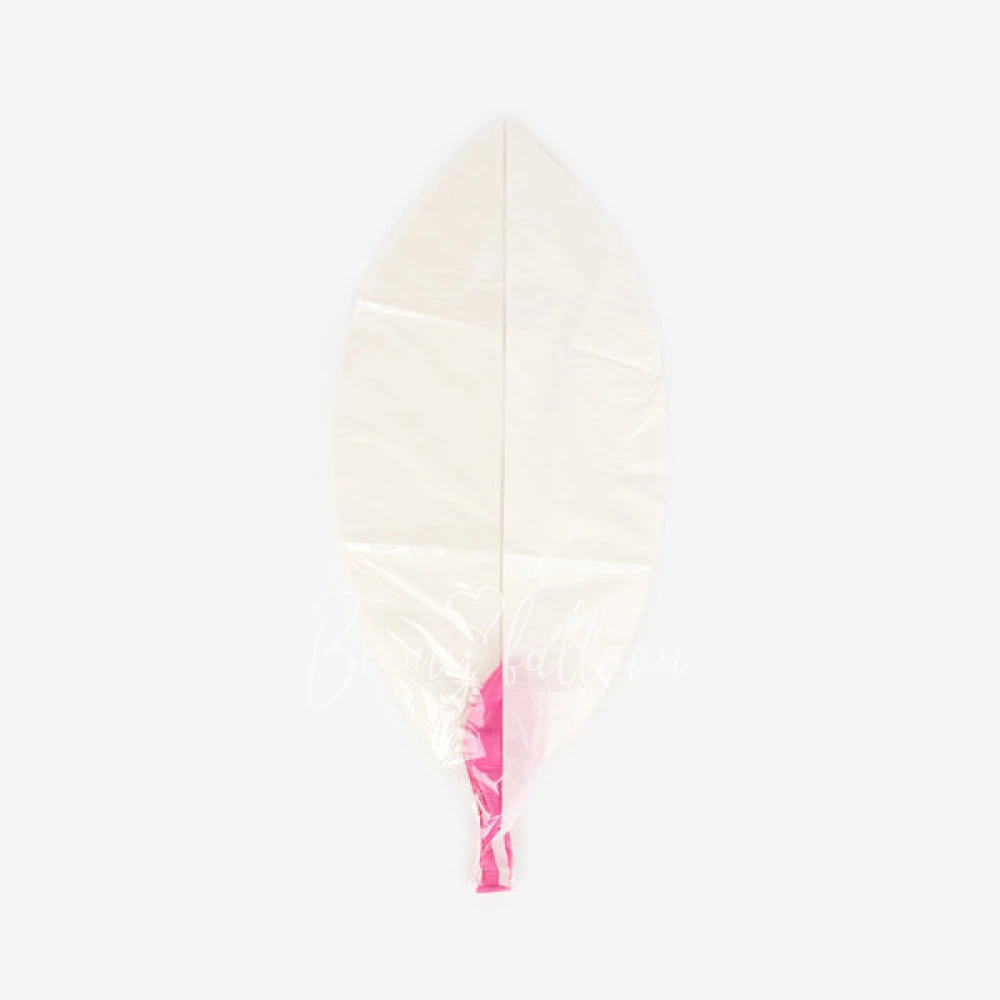 Bicolour balloon - White and pink