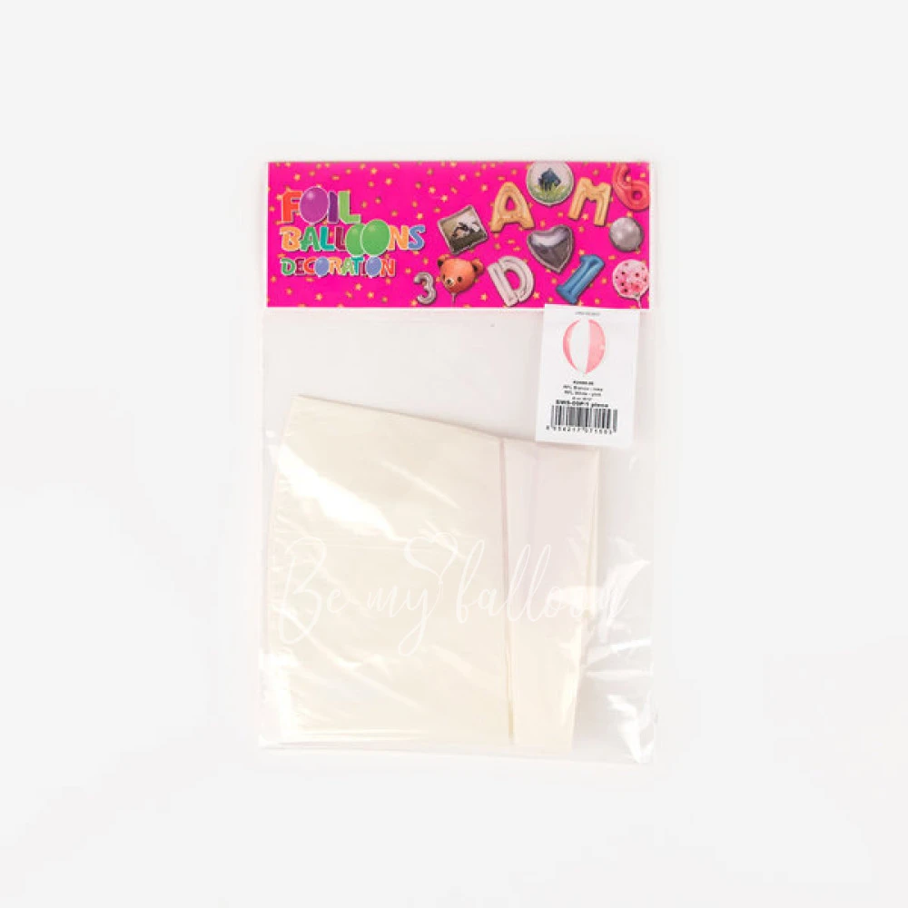 Bicolour balloon - White and pink