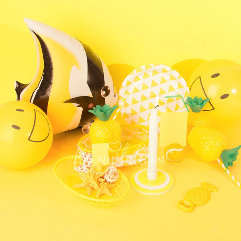 Foil balloon - Yellow tropical fish