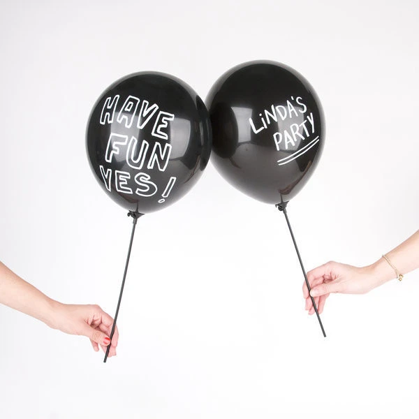 Chalkboard balloons