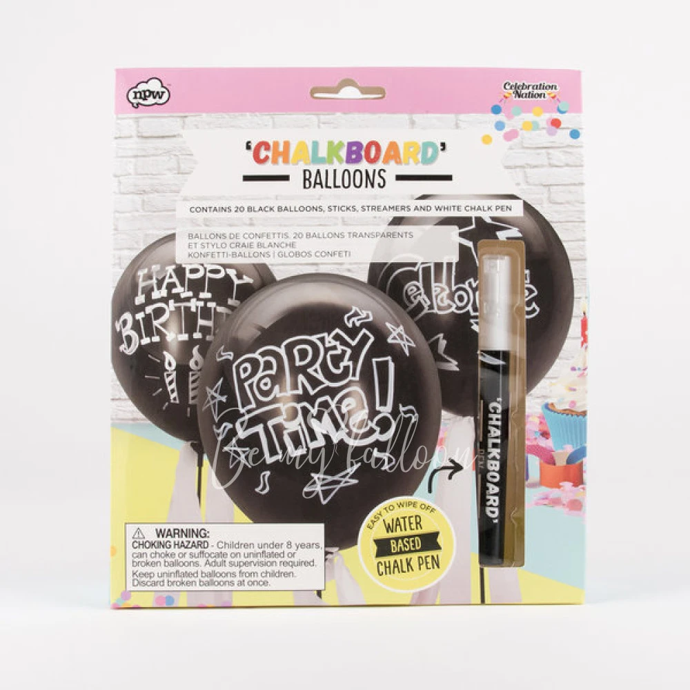 Chalkboard balloons