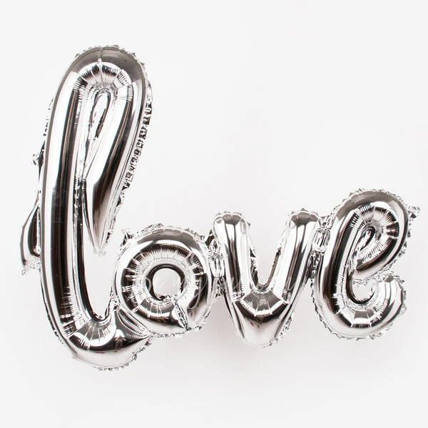 Надпись "Love" серебро, 90см