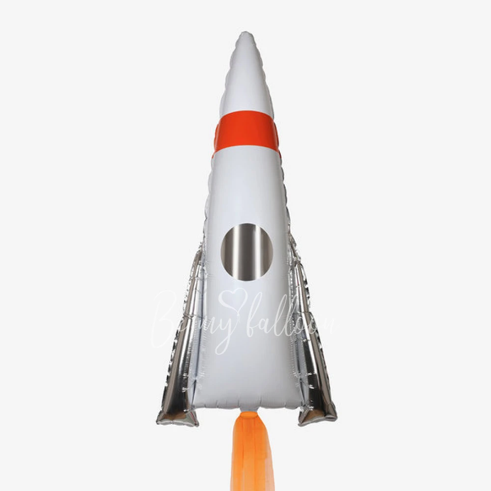 Space rocket mylar balloon