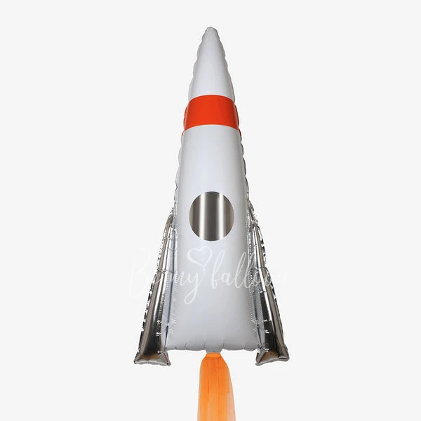 Space rocket mylar balloon