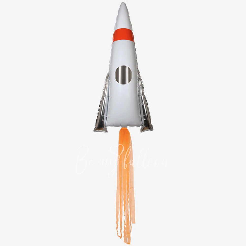 Space rocket mylar balloon