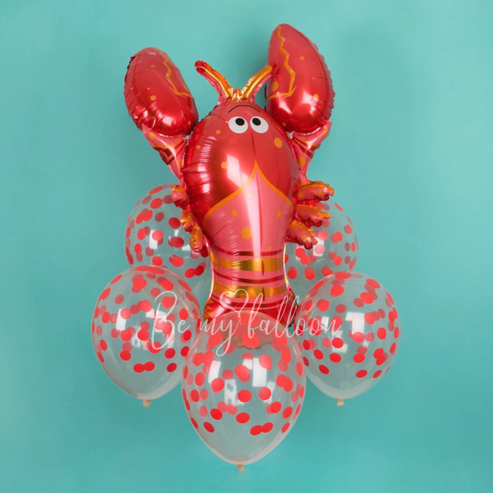 Foil balloon - Kawaii Lobster