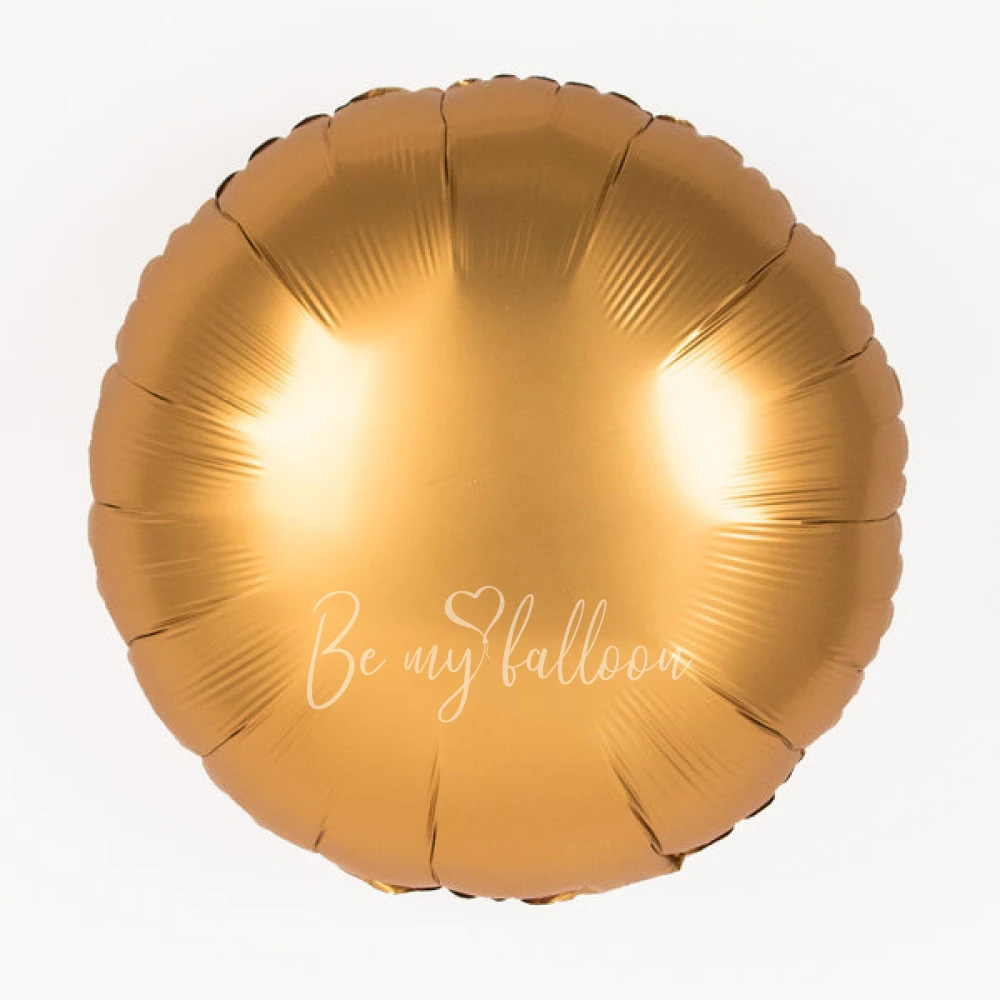 Foil balloon - Matt gold round