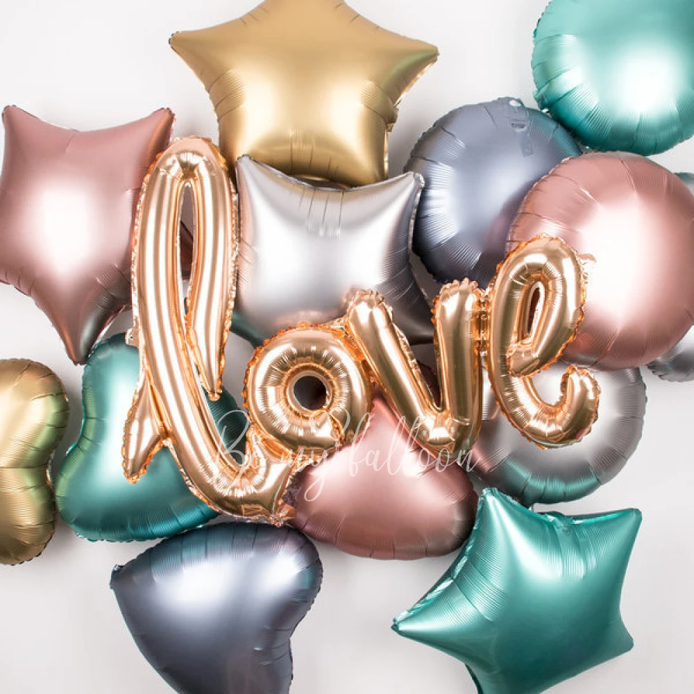 Foil balloon - Matt champagne round