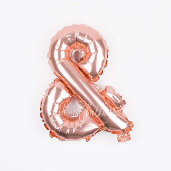Little foil balloon - &amp; - Rose gold