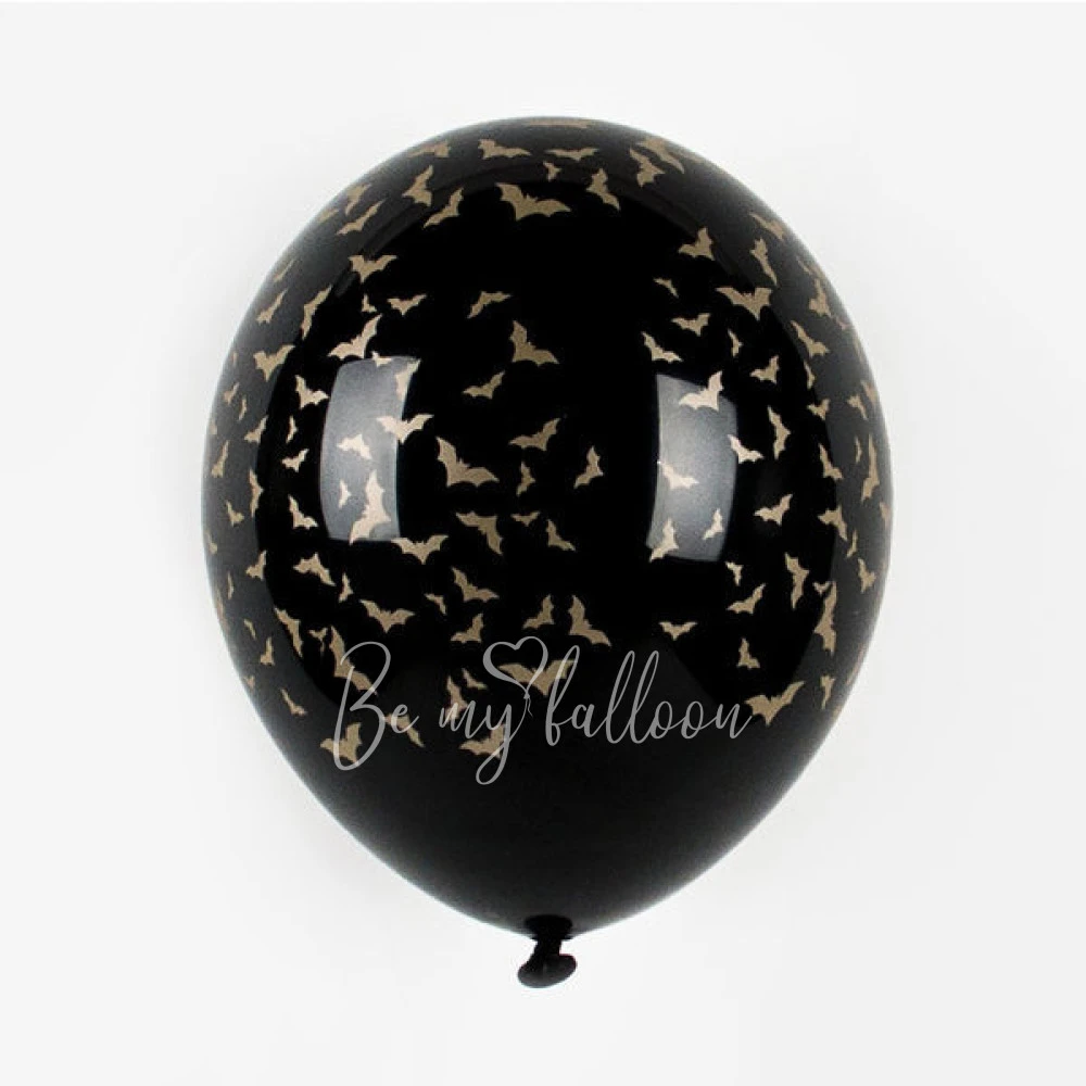 6 black balloons - Bats