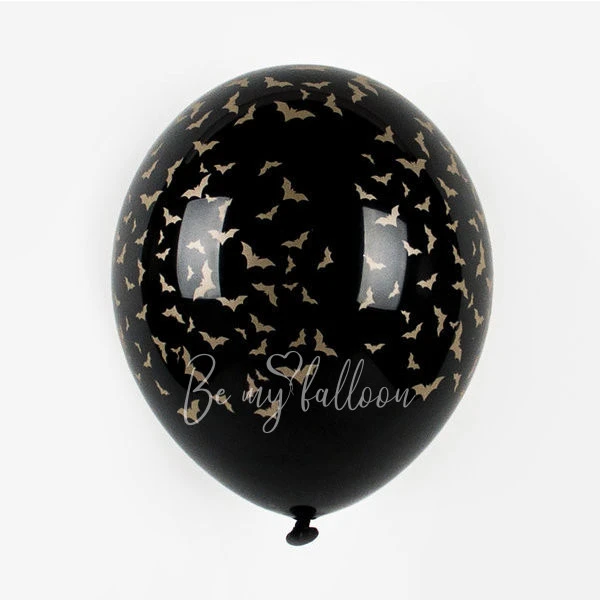6 black balloons - Bats
