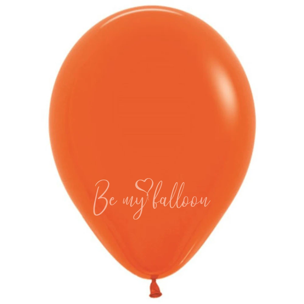 Шар латексный без рисунка "Оранжевый" пастель