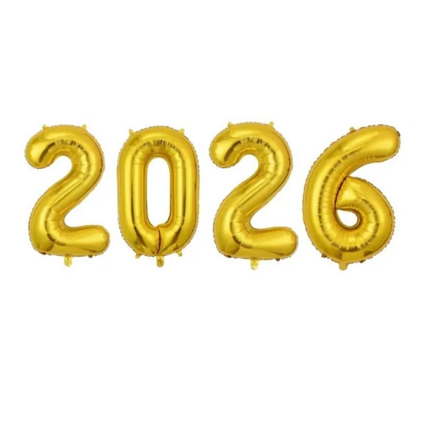 Цифры 2025 золото , 100см 