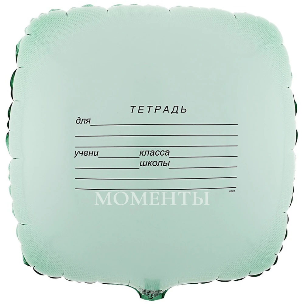 Шар из фольги "Тетрадь" 40 см