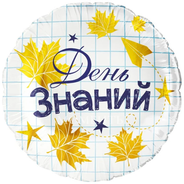 Шар из фольги "День Знаний. Тетрадь" 40 см