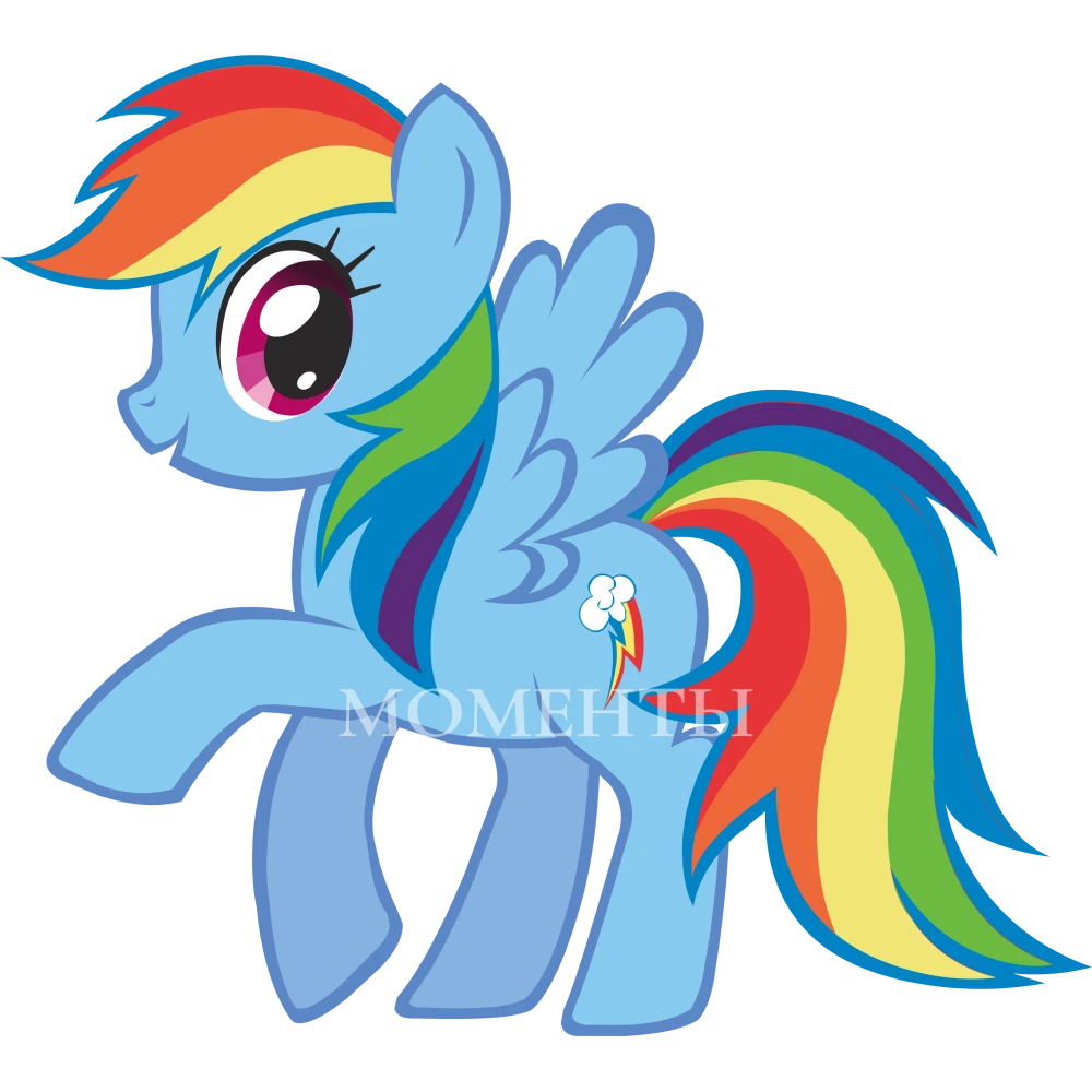 Шар из фольги "My Little Pony, Радуга Дэш" 68 см