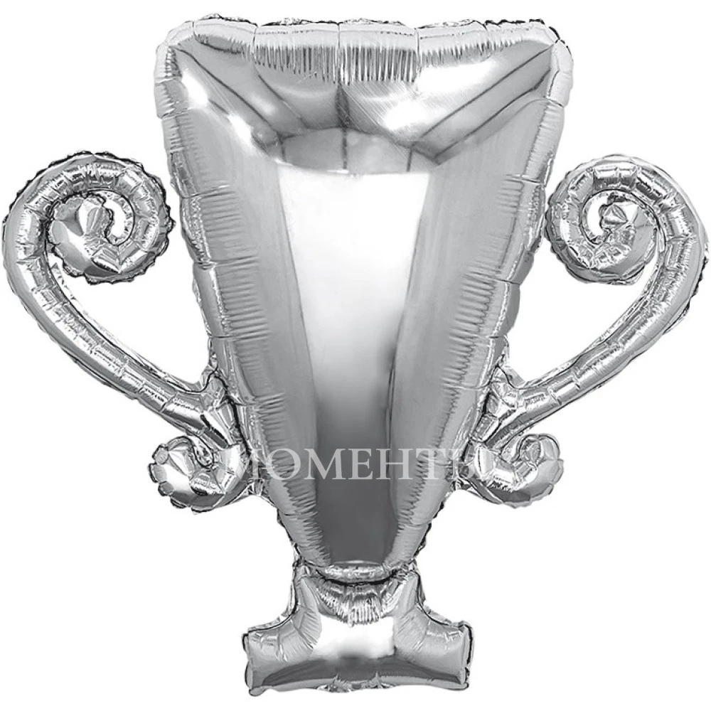 Шар из фольги "Кубок чемпион, серебро" 70 см